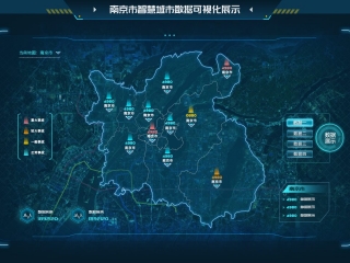南京市智慧城市数据可视化展示